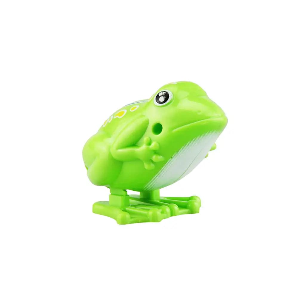 5Pcs Wind-Up Frogs Jumping Plastic Fun for Kids Children Educational Party Favor Bouncing Clockwork Animal Kids Bouncing Frog