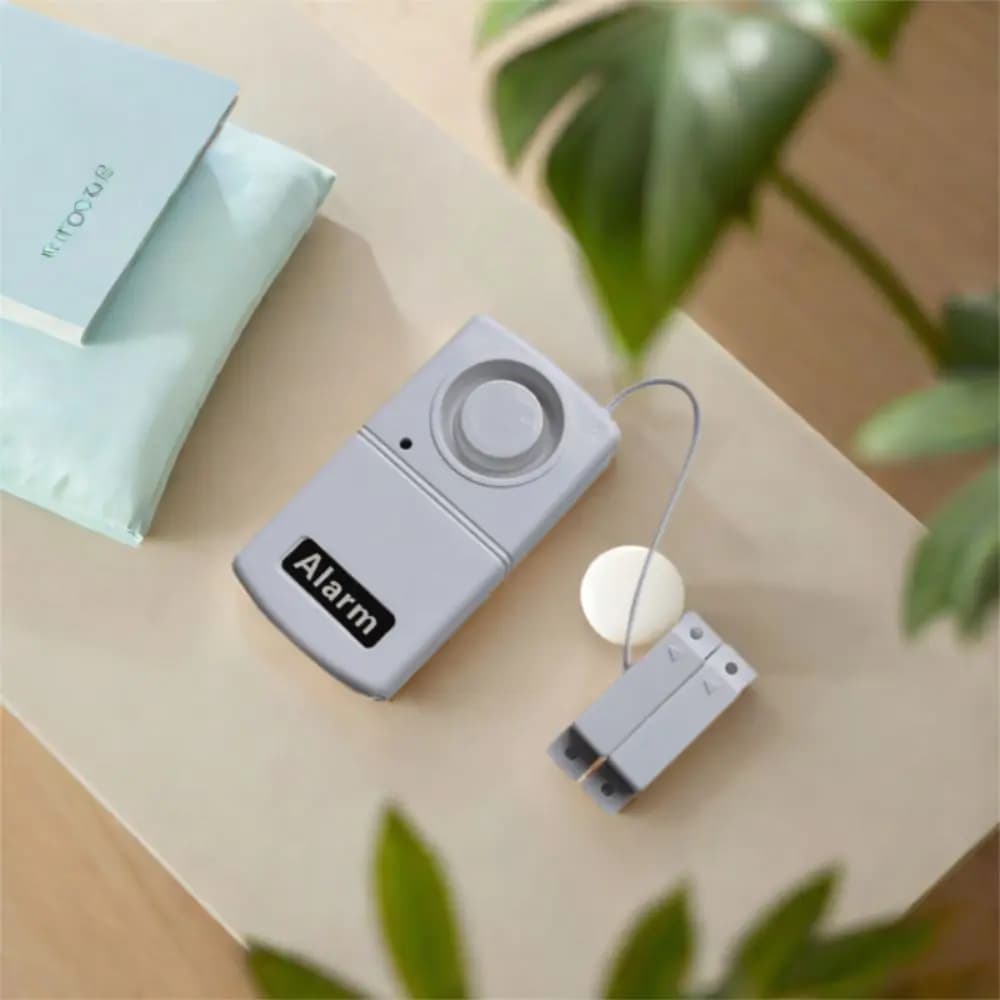 Sensore Magnetico Antifurto, Allarme ad Alto Decibel, Rilevatore Alimentato a Batteria, Sistema Magnetico per Porte, Allarme Intelligente in Plastica ad Alto Decibel