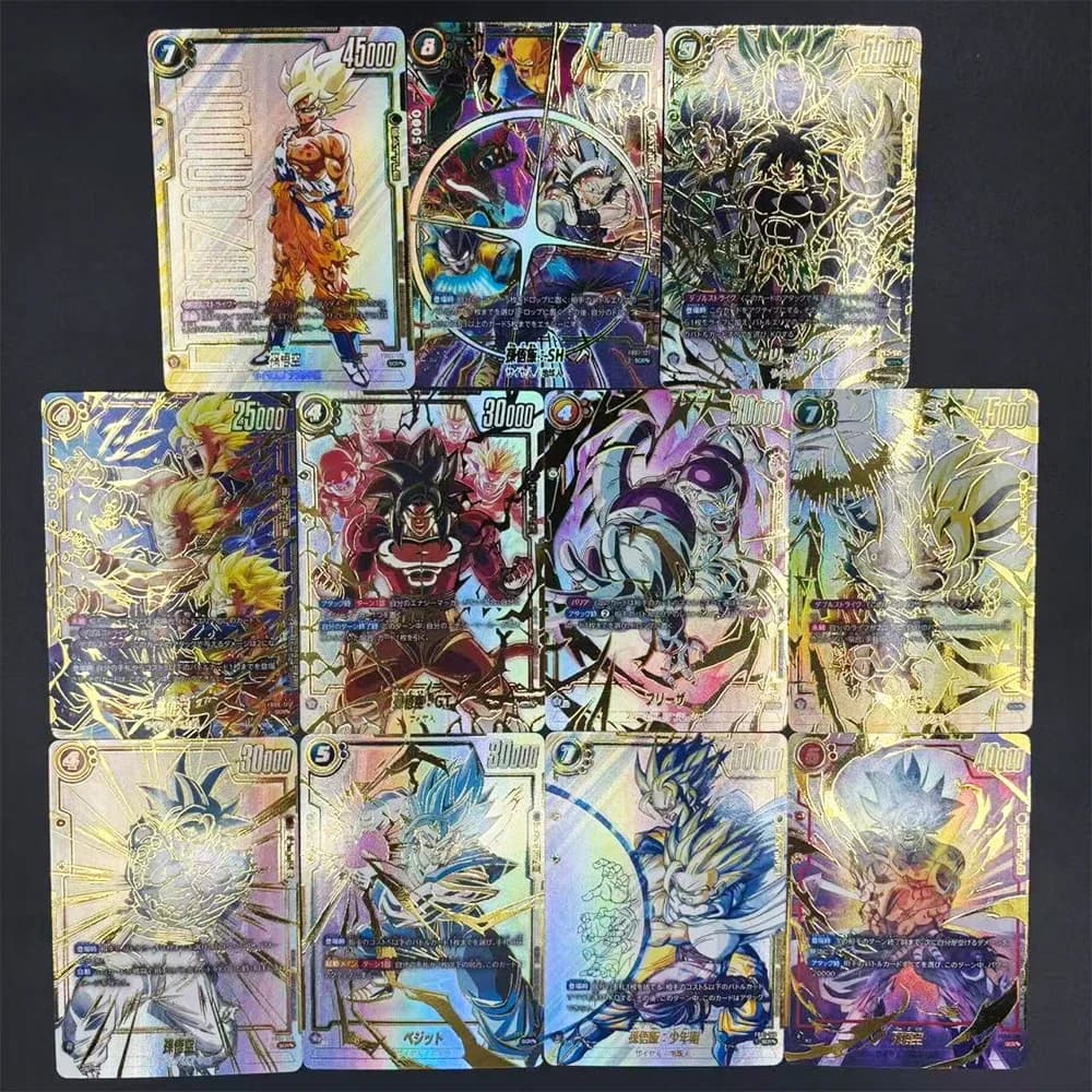 Carte da Collezione Dragon Ball Fai da Te Son Goku Frieza Broli FB01-FB07 - Carte Anime di Alta Qualità Fai da Te, Gioco, Regalo, Giocattolo