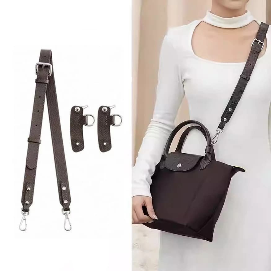 Longchamp Tote bag leather bag shoulder strap with short handle Edit small bag without bag accessories with shoulder strap