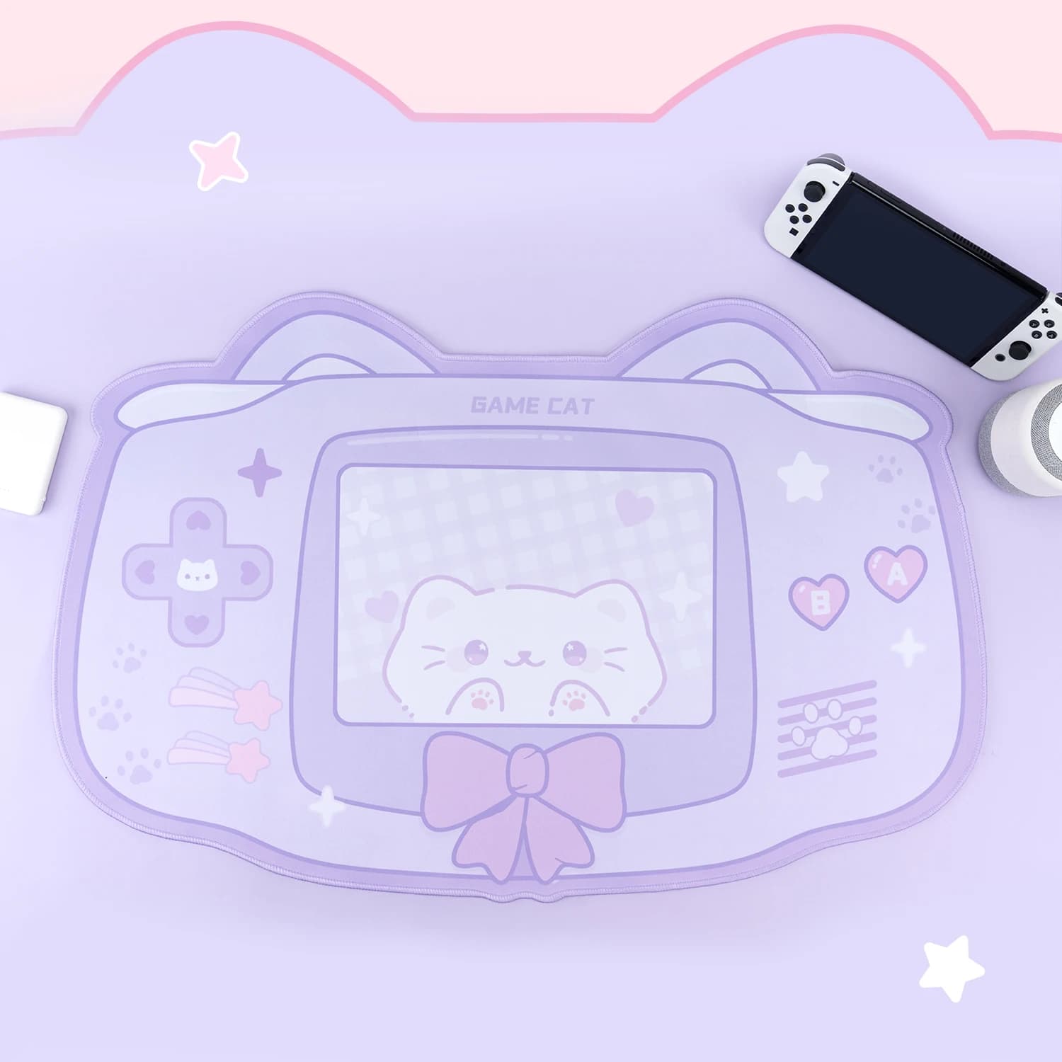 GBA Play Mouse Mat Retro Kawaii extra large Nice pink bunny Sakura XXL Desk Mat Water-proof Laptop Desk Accessories