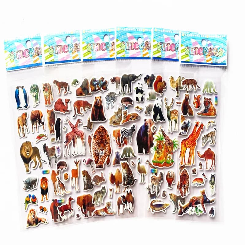 10 Pieces 3D Wall decal Animal Shaped Inflatables, Scrapbook Decorations, Birthday Gifts, New Year's Eve and Christmas for Kids and Girls