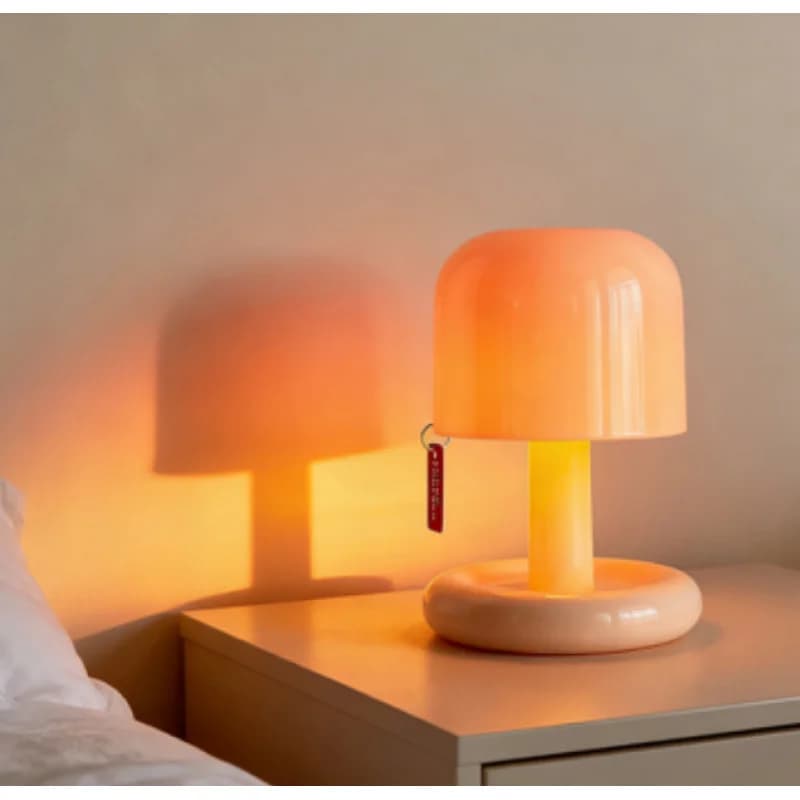 Lampada Notturna Ricaricabile con Proiezione Tramonto, Mini Lampada da Tavolo a LED per Camera da Letto, Luce d'Atmosfera per Arredamento Casa, Comodino, Bar