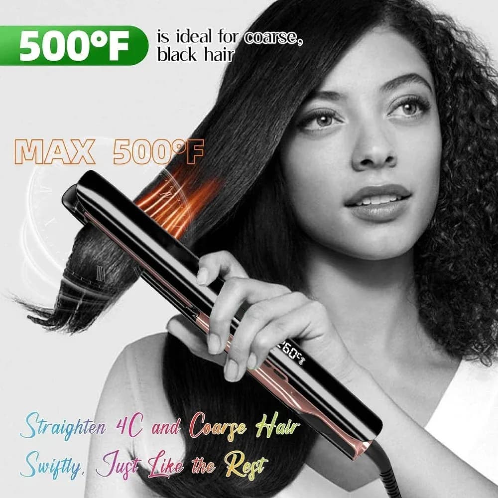 Hair plate 500F Professional temperature High keratin treatment Iron for hair crespi Recovers damaged hair