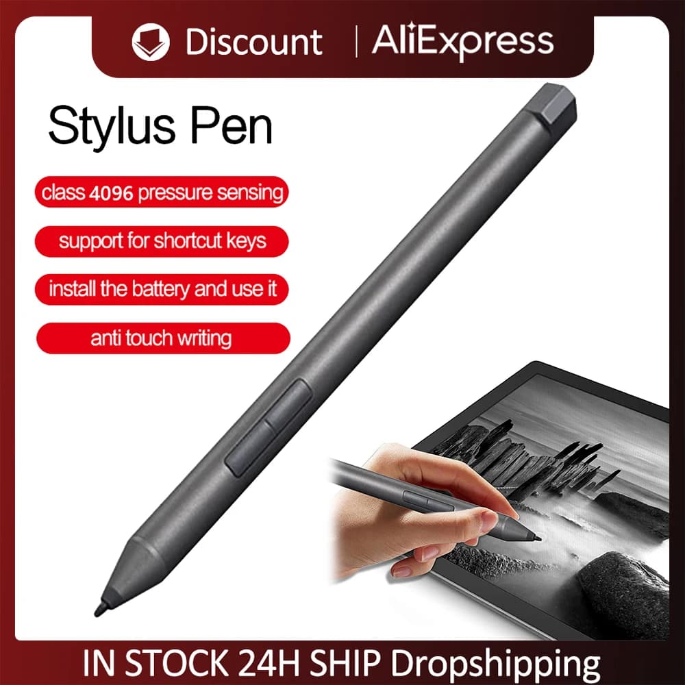 Penna stilo per Lenovo Yoga 520 530 720 C730 C740 IdeaPad Flex 5 Tablet penna sensibile alla pressione stilo compatibile con Bluetooth 4096