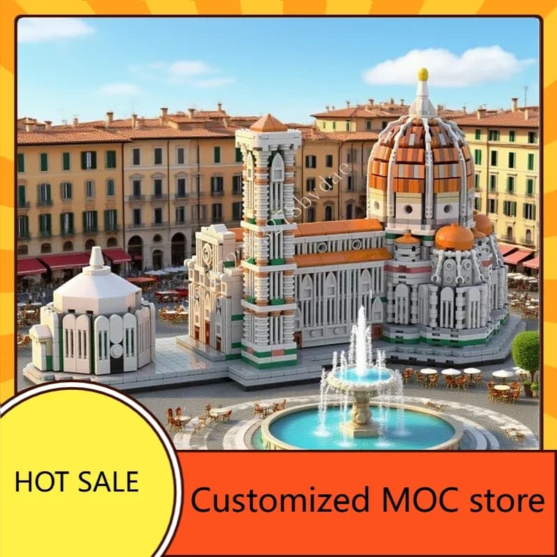 2013 PZ Cattedrale di Firenze di Vendita Caldo MOC Vacanze Creative streetview Puzzle CityArchitecture Compleanno DIYA Regalo di Montaggio