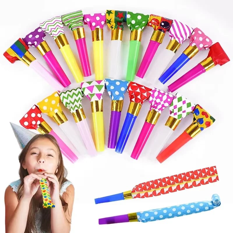 20/50 pezzi fischietti per feste per bambini bomboniere per feste di compleanno oggetti di scena per allegria pinata riempitivo regalo di nozze Natale Capodanno creatore di rumore