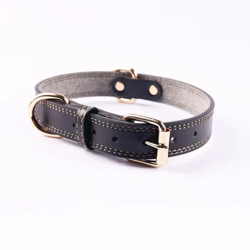 Collari Professionali in Pelle per Cani, Regolabili, con Cravatta e Collana, per Pitbull, Bull Terrier, Cani di Taglia Grande e Media, Accessori per Cani
