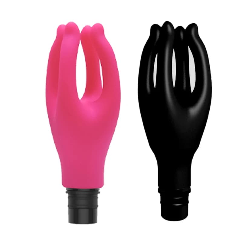 1 piece claw-shaped silicone band gun massage head with 3 connector sizes, 12-13 mm/15-16 mm/18-19 mm, full body muscle massage