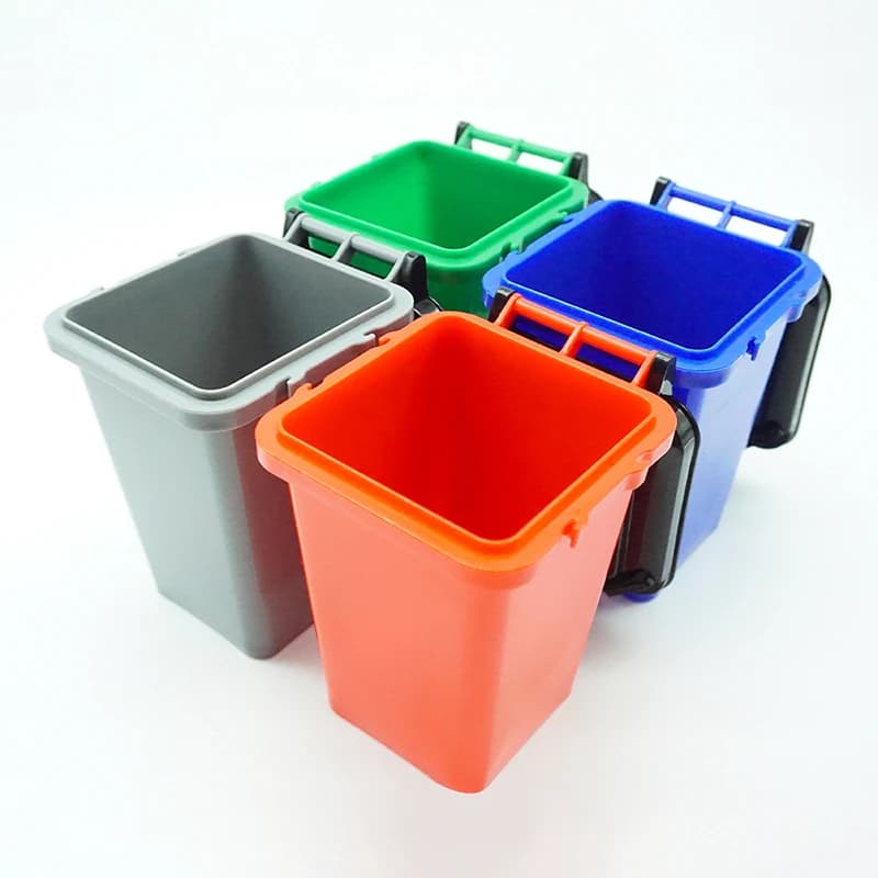 Mini cestino della spazzatura creativo Secchio per rifiuti da tavolo Bidone della spazzatura Portapenne da appoggio per ufficio Decorazioni per la casa Scatola organizer multifunzionale