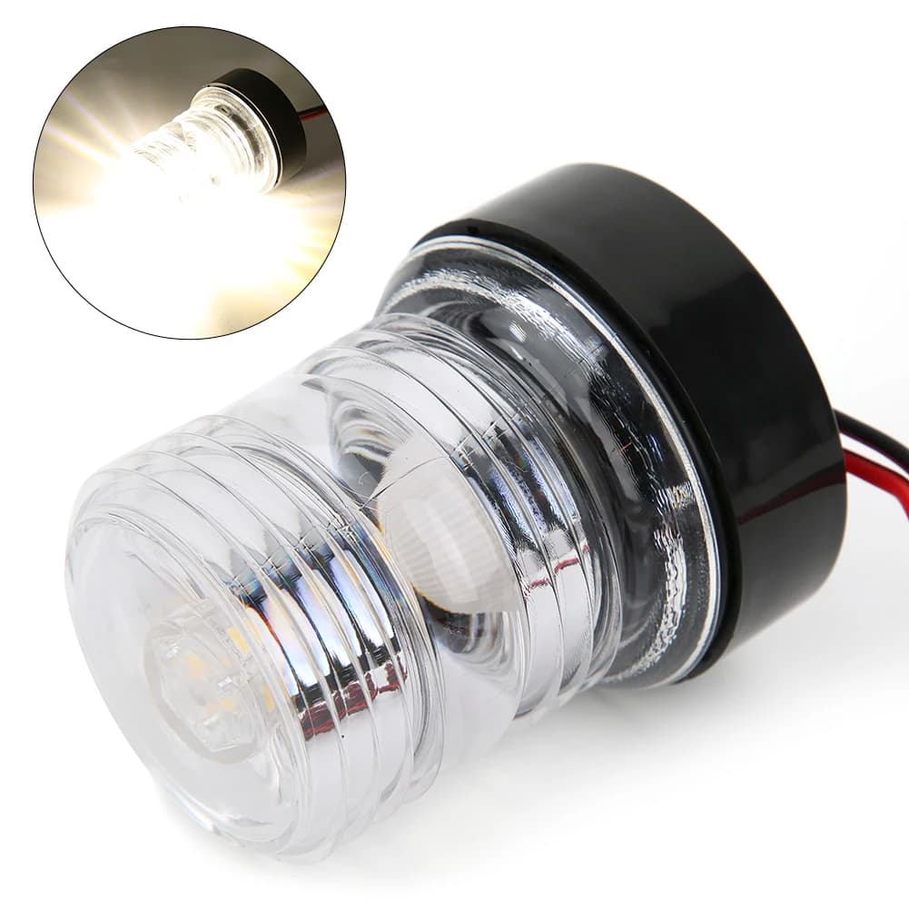 33 LED Waterproof 12V-24V Navigation Light 360 Degree All-round Marine Boat Yacht Singnal Anchor Lamp Pontoon Skiff