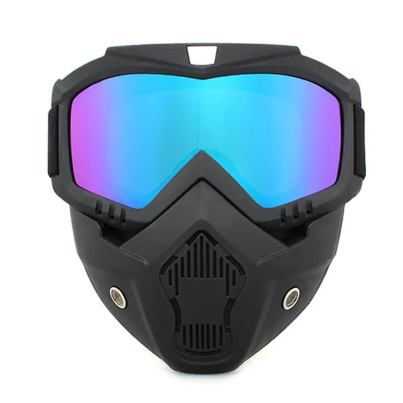 Adjustable Anti-dust Motorcycle Glasses, Integrated Breathable Protective Glasses, Anti-wind Mask for Open Sports