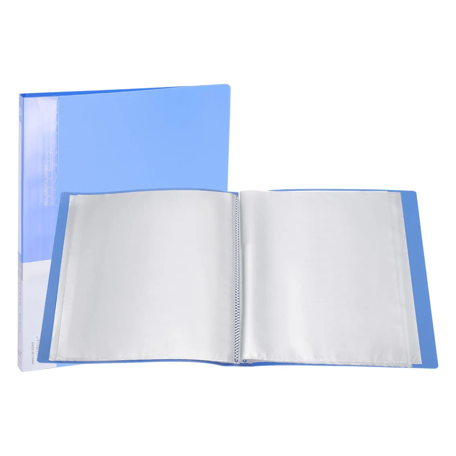 Cartella portadocumenti con display A4, cartella portfolio, organizer per documenti, con buste protettive in foglio di plastica trasparente per opere d'arte