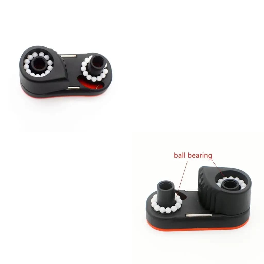 XA6H Double Row Kayak Ball Bearing Cleat Pilates Equipment Marine Boat Fast Entry Rope Wire Clamp Fairlead Yacht