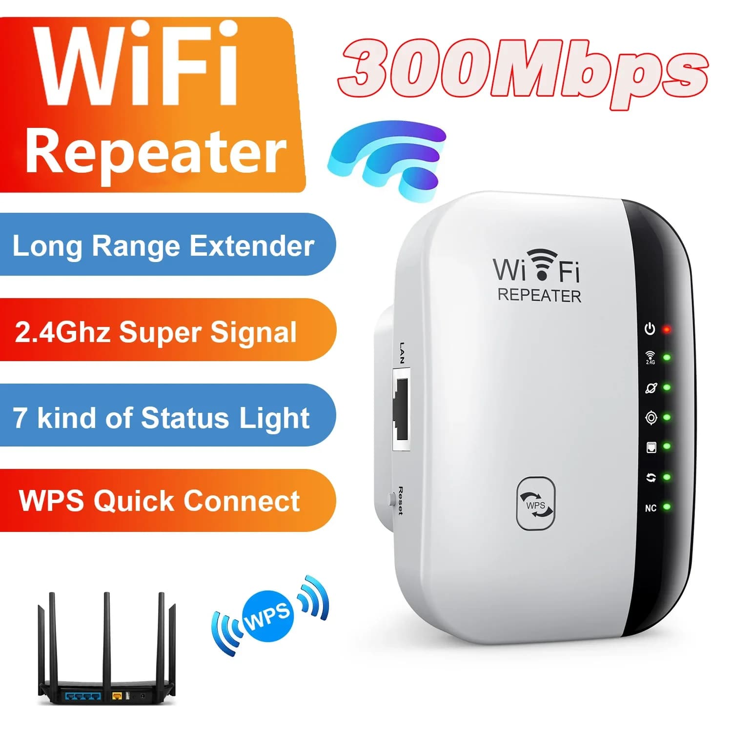 300Mbps Wireless WIFI Repeater Remote Wifi Extender WiFi Amplifier 802.11N Booster Repetidor Amplifier WiFi Reapeter Europe
