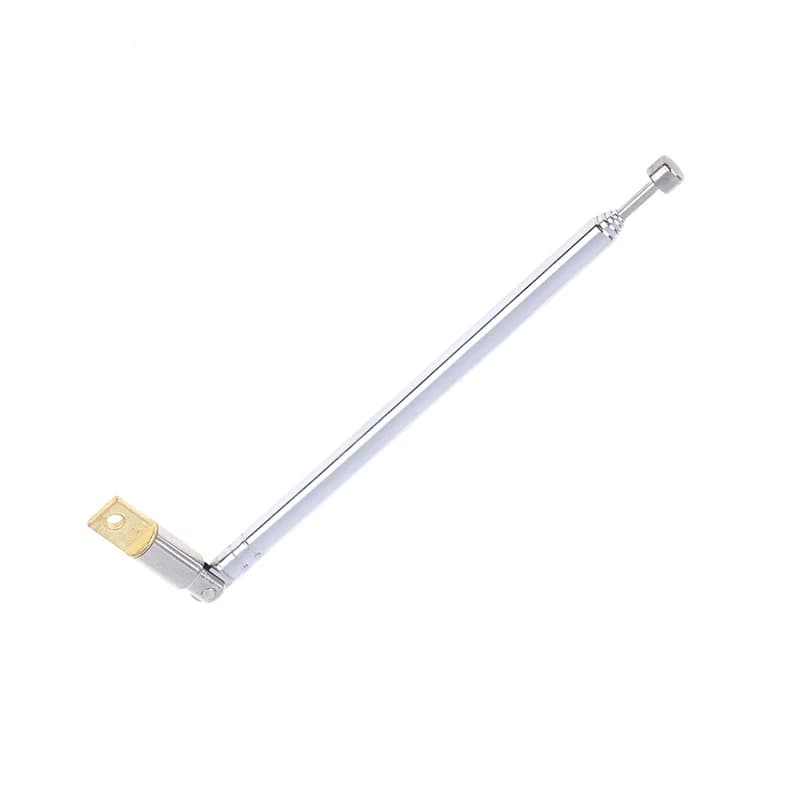 1Pc 37cm 5 sezioni telescopica in acciaio inox AM FM Radio Antenna universale