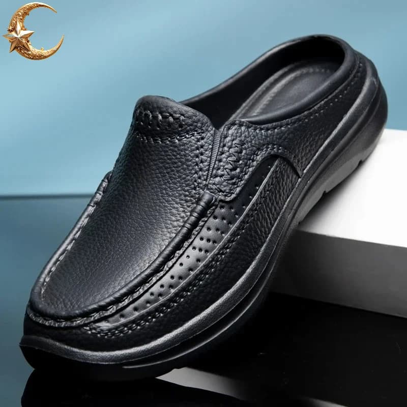 Women's Leather Shoes 2026 New Arrivals Spring Shoes EVA Men's Shoes Low Bottom-on Beach Sandals Fashionable Home Shoes Strong Size 40-46