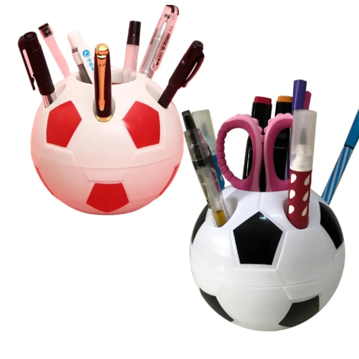 Portapenne da calcio per scrivania, tazza per matita da calcio, custodia da scrivania creativa e carina, contenitore per organizer da tavolo, regali per la famiglia