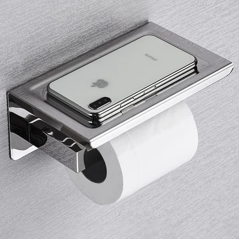 Portarotolo per carta igienica Nero opaco Decorazione per il bagno Scatola per fazzoletti Porta dispenser per carta igienica Trapano Accessori per il bagno