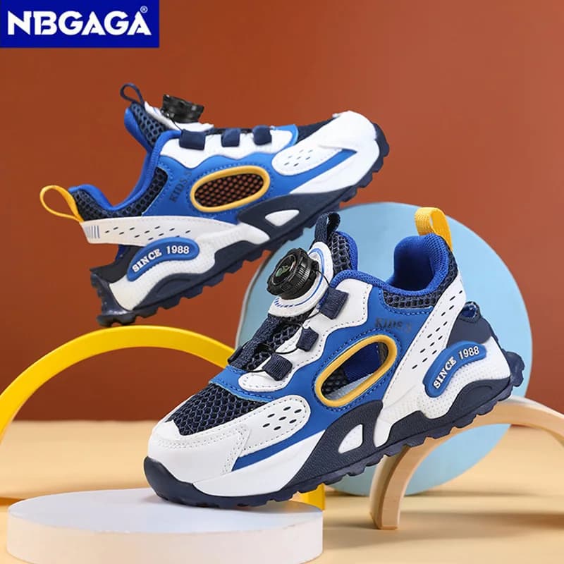 Kids Shoes in 5 Colors, Breathable Summer Sneakers Boys and Girls, Casual Tennis Shoes and Open Activity Race