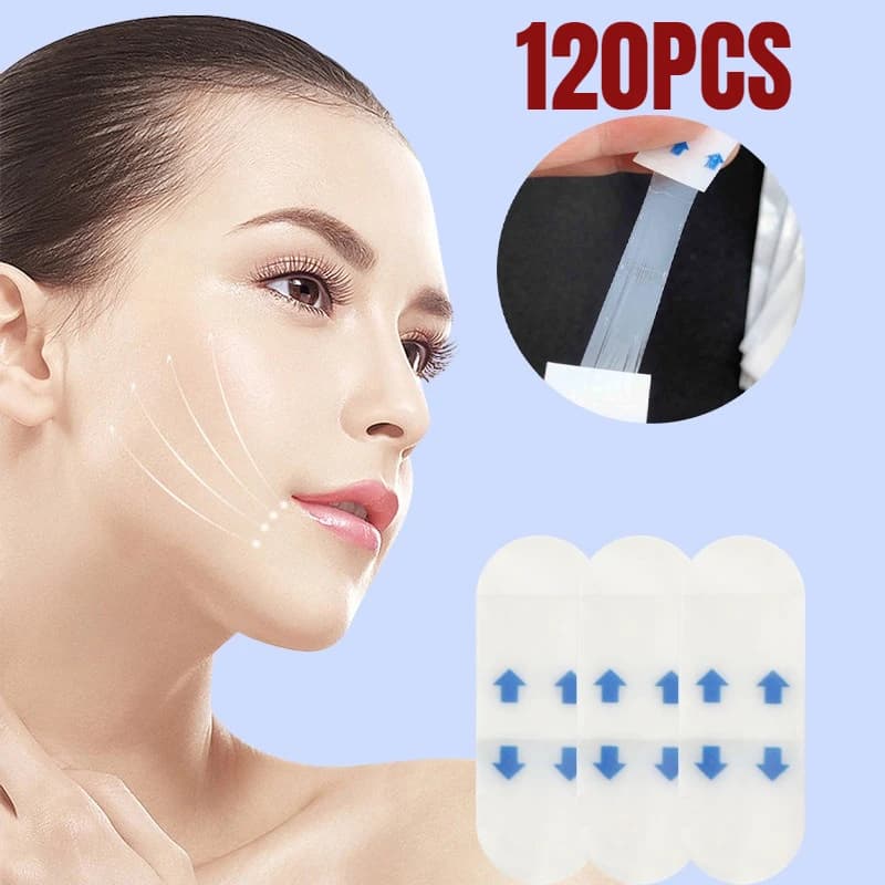120/80/40 Lenzuola V Lift Viso Adesivo Trucco Invisibile Adesivo Lift Viso Nastro Sottile Patch Traspirante Adesivo Sollevamento Stringere Il Mento