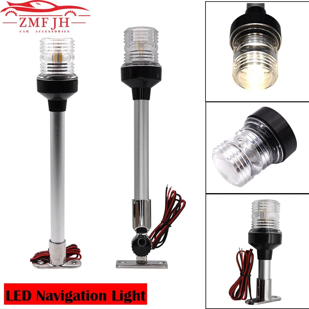 A12-24V impermeabile Marine Boat Sailing Light Lamp Yacht Stern Anchor Light luci di navigazione a LED 360 gradi All Round Boat Light