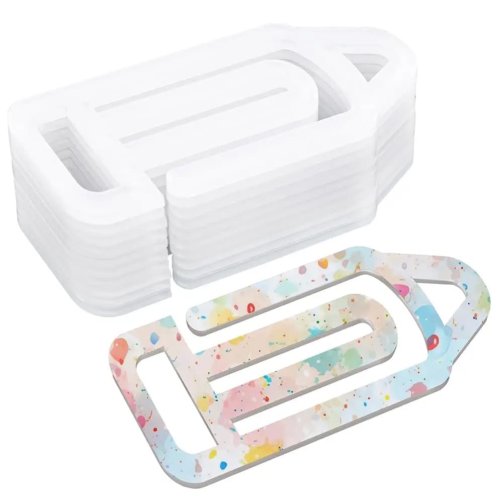 Confezione da 20 Clip Termiche in Acrilico per Sublimazione, Forma di Matita, per Forniture da Ufficio