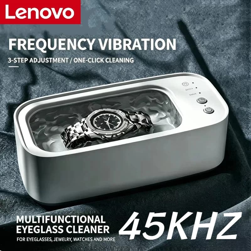 Lenovo Ultrasonic Cleaning Machine New Mini High-frequency Vibration Cleaning Adjustable Glasses Jewelry Pacifier Cleaning Tool