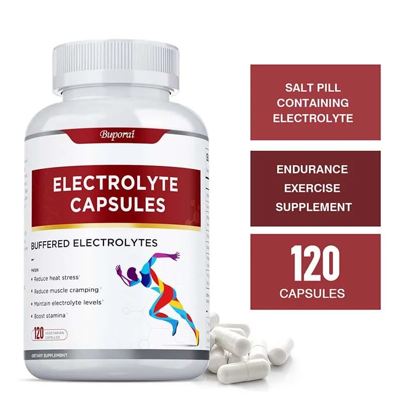 Electrolyte capsules - Supports electrolyte balance, relieves stress, integrates sports nutrition, improves endurance, not GMO