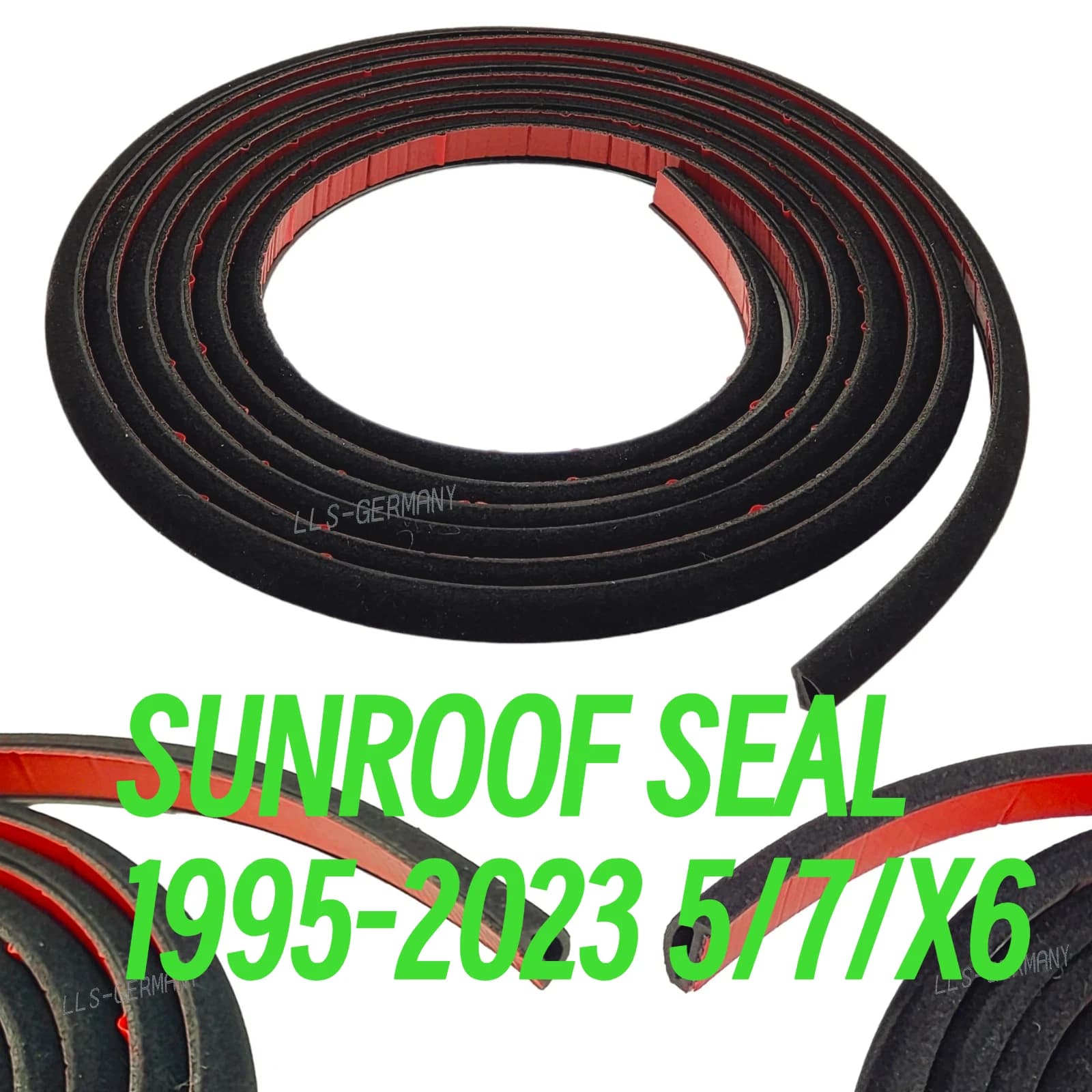 Per il 1995-2023 E38 E39 E60 E65 E71 E90 F01 F10 F12 F16 F90 G11 G12 G30 BMW Serie 5/7/X6 Guarnizione tetto apribile Lunghezza 2980 mm 54107245551