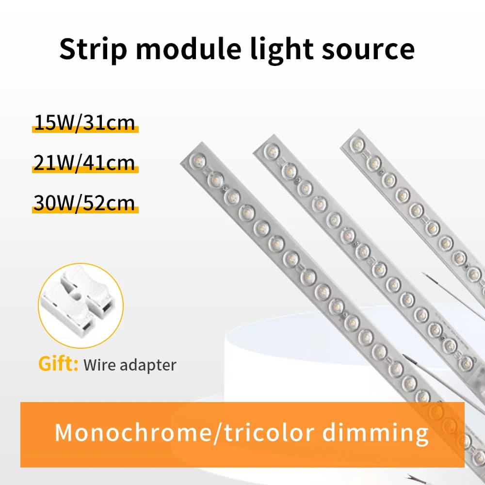 Barra modulo LED Plafoniera 220v Pannello LED 15W21W30W Luce LED sostitutiva con plafoniera camera da letto soggiorno 15cm41cm52cm