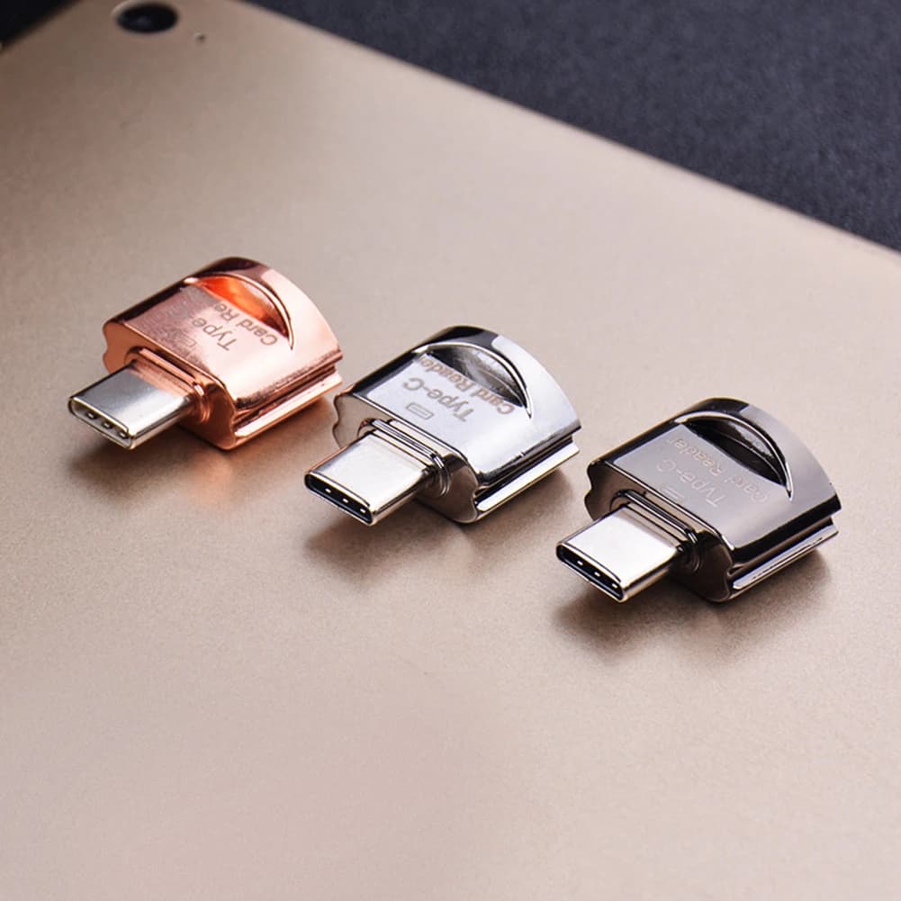 Adattatore da USB-C a TF, Lettore di Schede OTG per Telefoni Cellulari, Lettore di Schede di Memoria USB per PC e Laptop, Accessori per Memoria