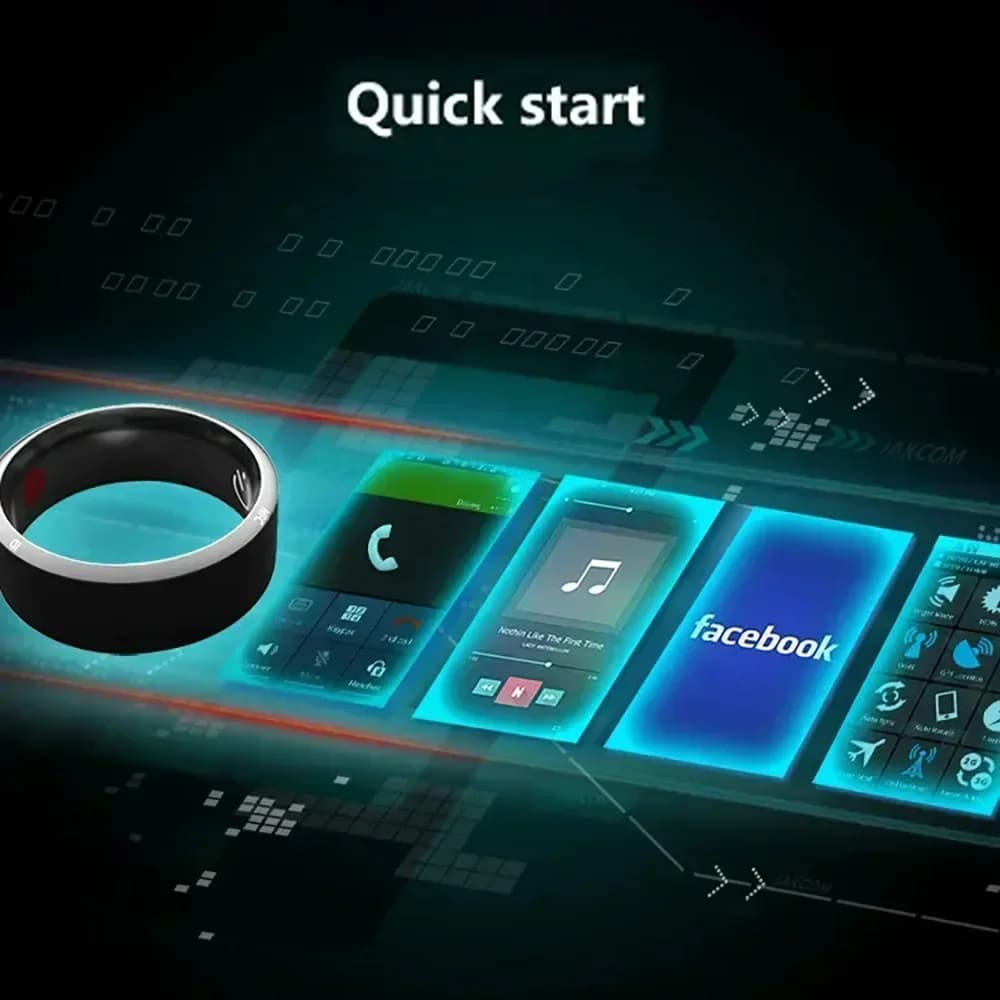 Nuovo anello intelligente controllo NFC dito intelligente IC riscrivibile scheda di accesso analogica tag chiave Ip68 anello elettronico Bluetooth impermeabile