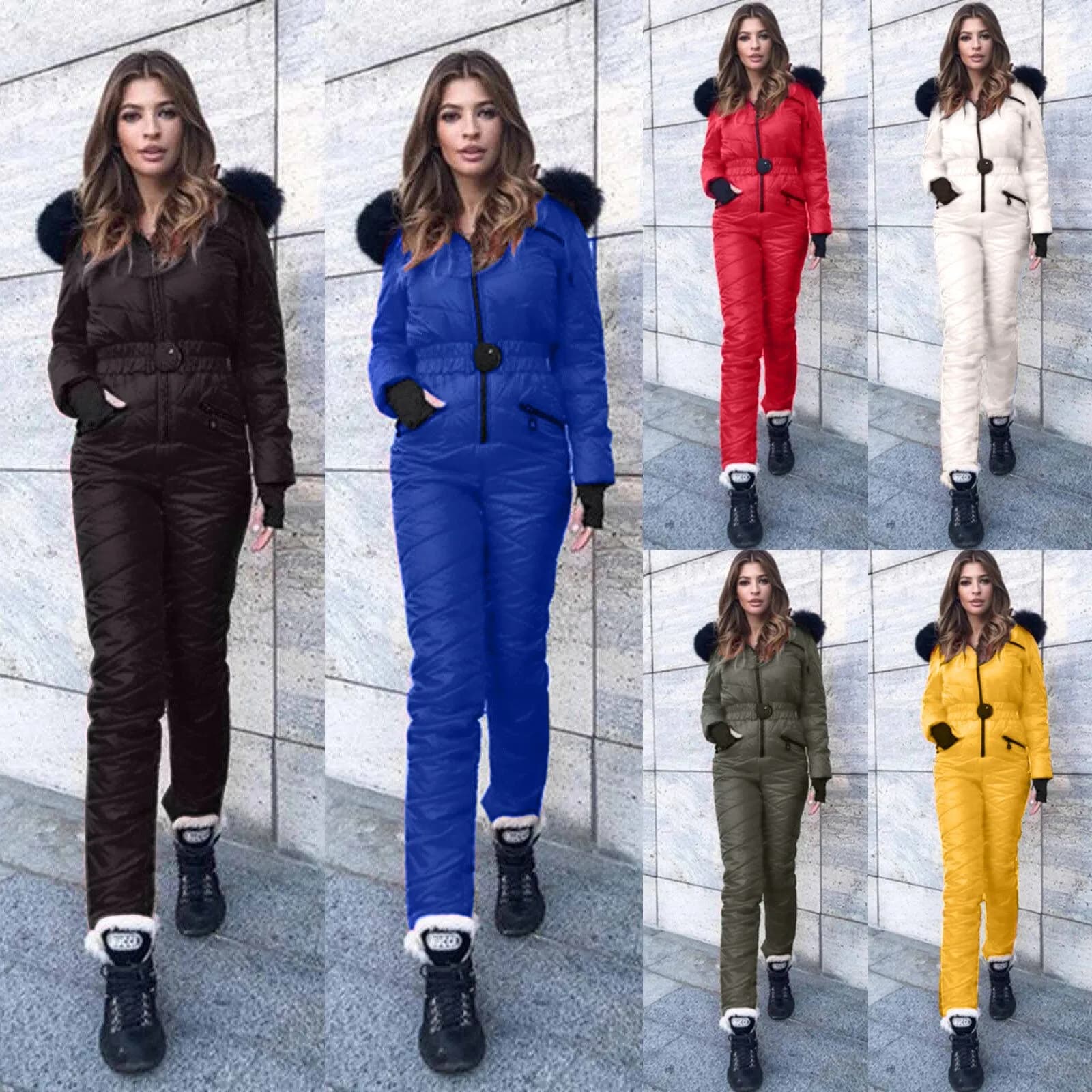 Women's Fashion Ski Clothing Jackets Hooded Outdoor Sports Hinge Single Piece Ski Clothing For Leisure Classic Costumes exquisite