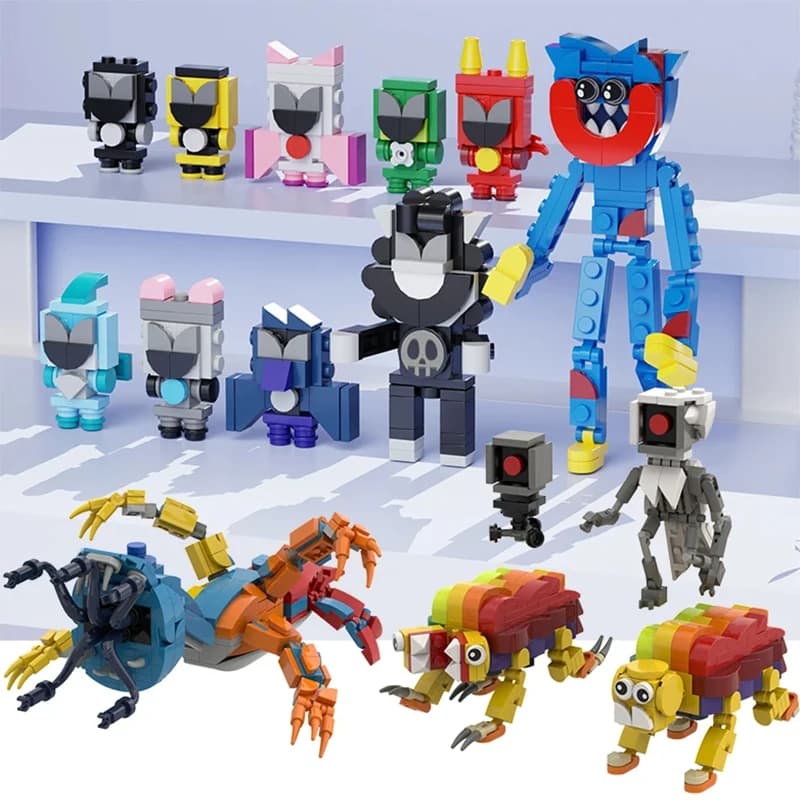 New Smile Critters Poppi Action Figure Building Blocks Set Animazione Mattoni Modello Giocattoli per bambini Idee regalo di Natale Pasqua