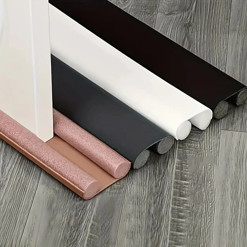 1 pezzo di facile installazione sotto il tappo antispiffero della porta: blocco di strisce di schiuma, insonorizzazione, porta adatta, finitura opaca, per casa, ufficio