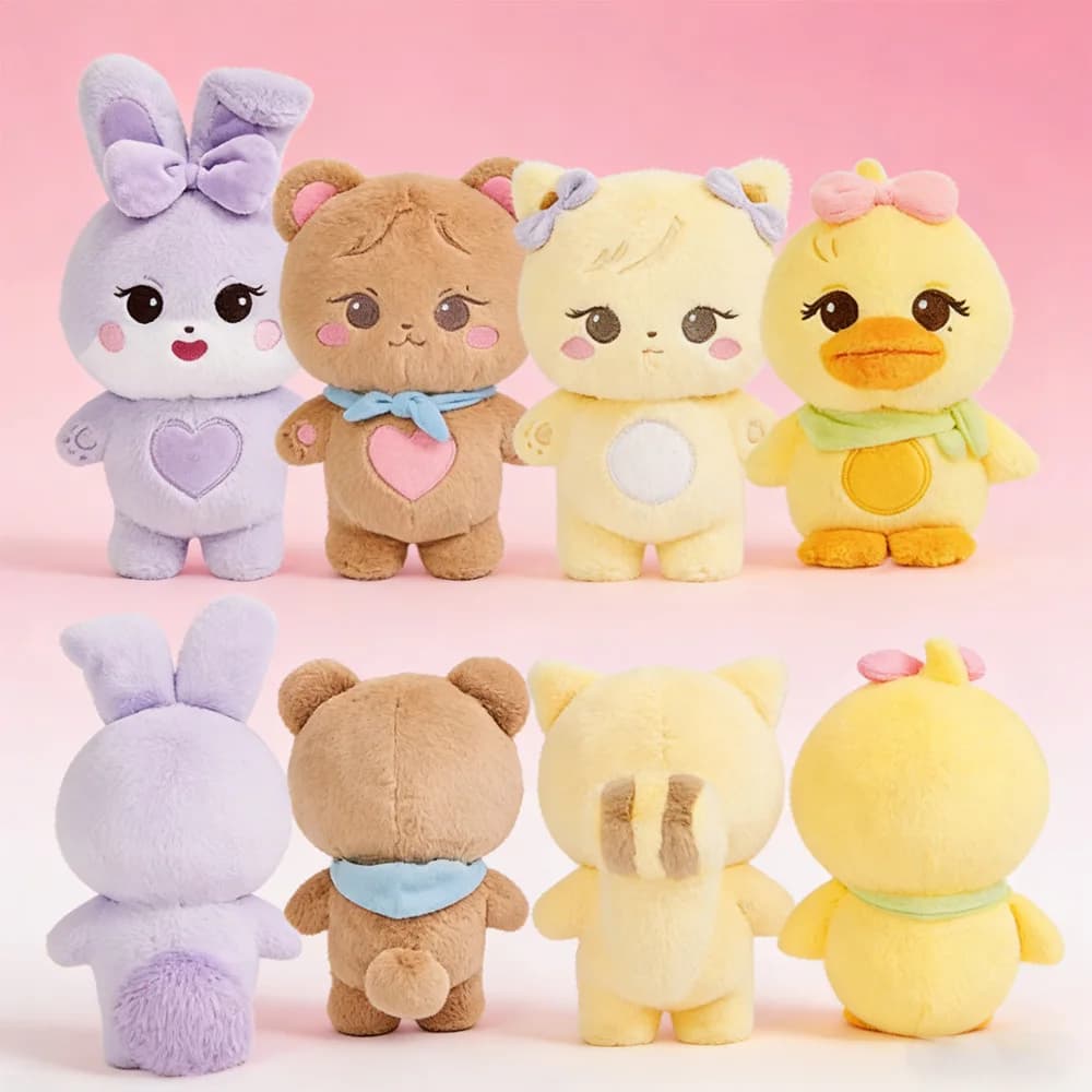Kpop BORN PINK World Tour Bambole ufficiali di peluche rosa Jennie Lisa Rose Jisoo Peluche Kawaii Regalo di Natale di qualità morbida