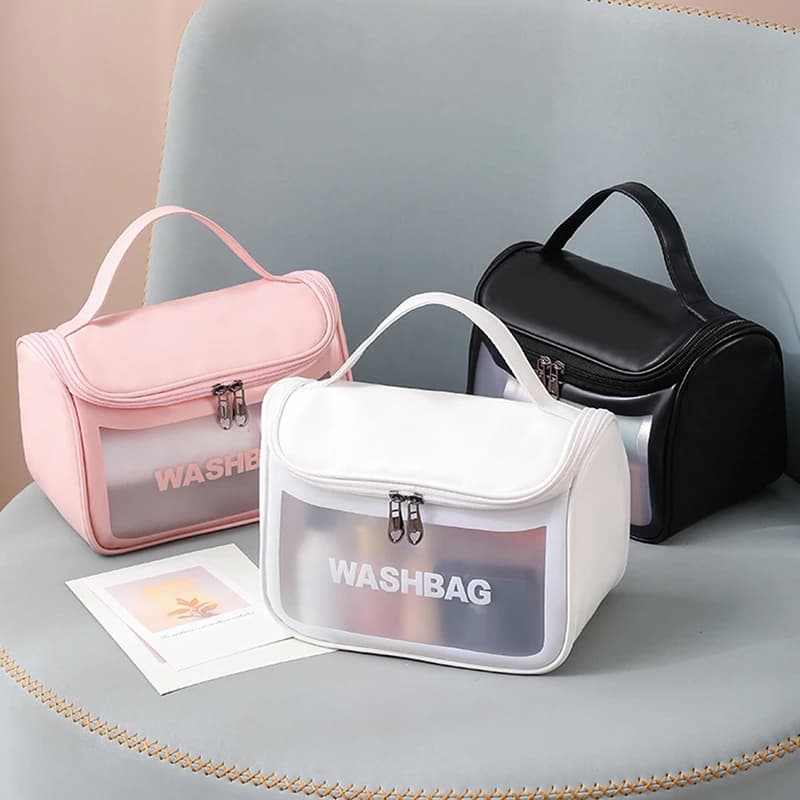 Borsa cosmetica multifunzionale stile Ins per donna Borsa da lavaggio Borsa da nuoto portatile impermeabile Custodia da viaggio per la casa 2022