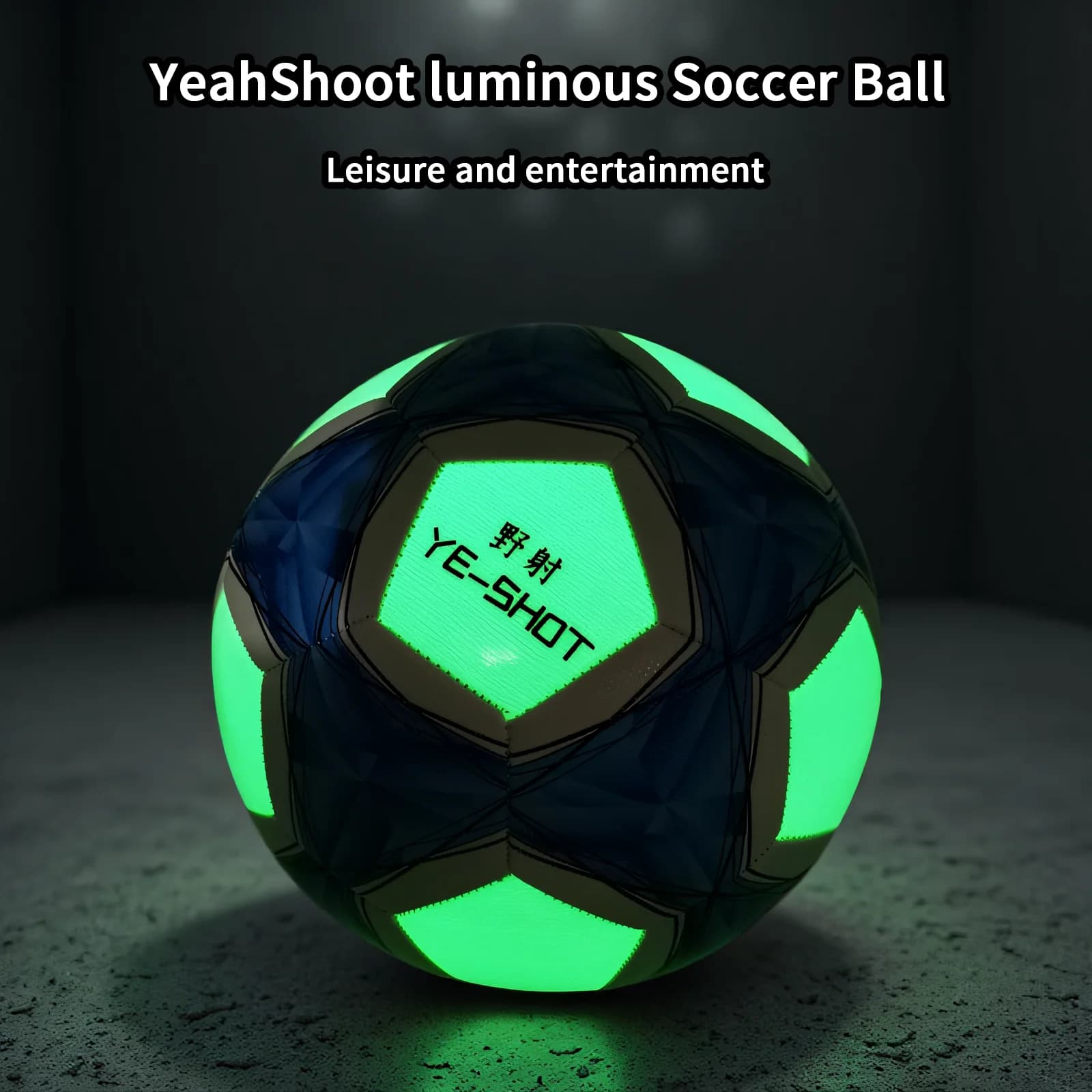 Pallone da Calcio Luminoso Taglia 5 - Effetto Olografico Riflettente, Materiale PU Resistente, Effetto Luminoso Professionale