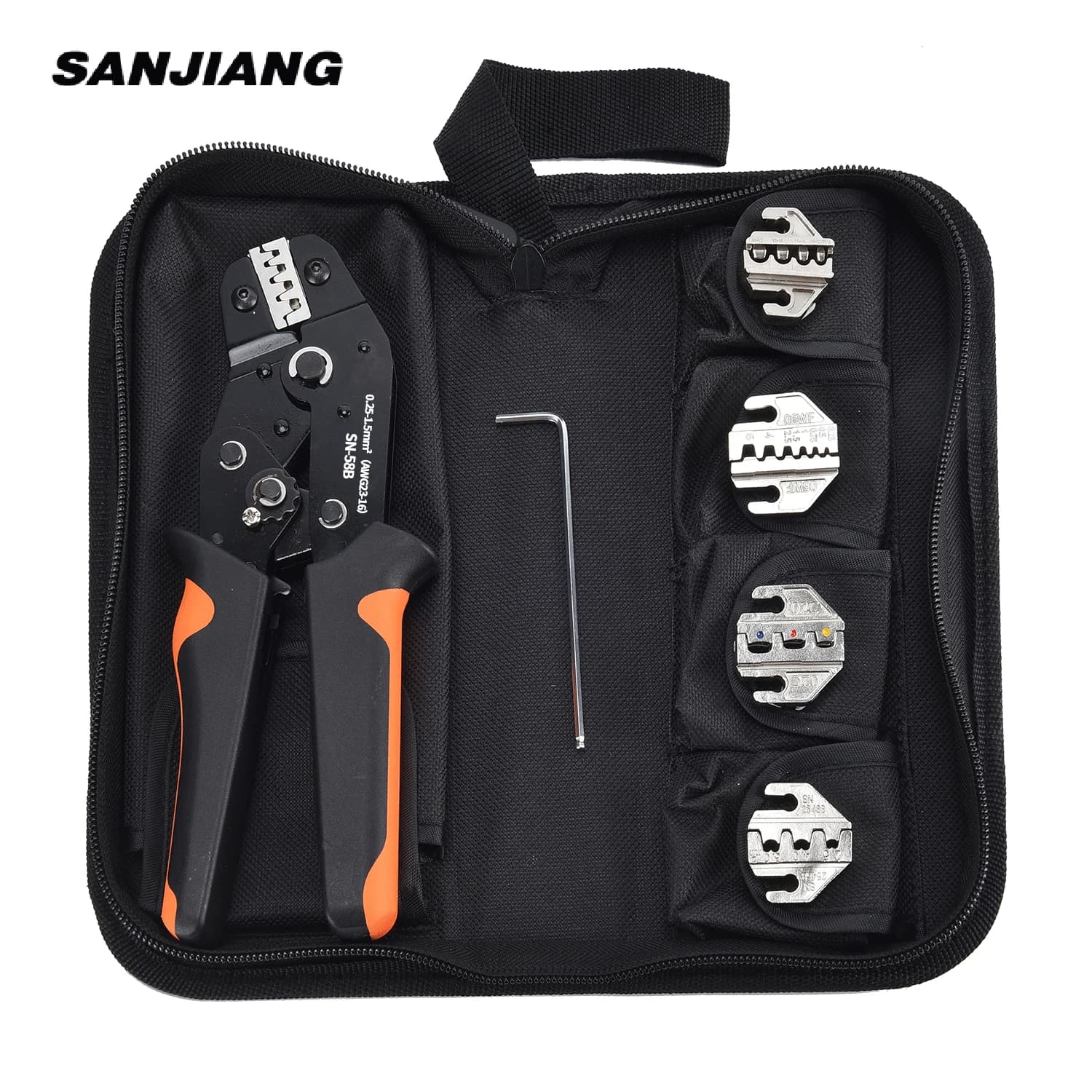 SN-58B Kit crimping clamps Quick change of jaw for tab 2.8/4.8/6.3/Tube/photovoltaic/isolated/terminal Dupont Electric tool