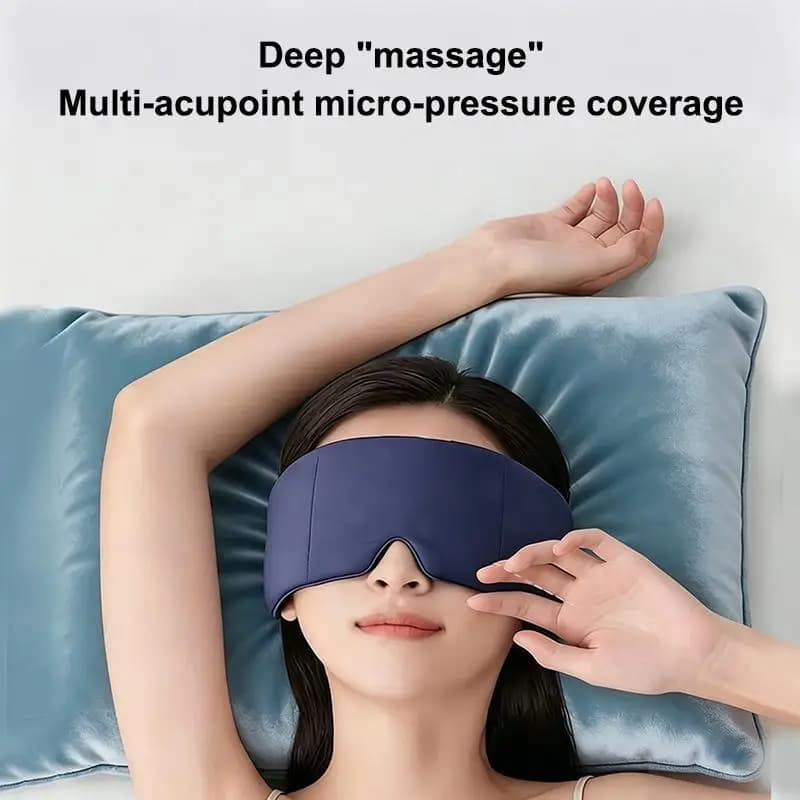 Maschera per occhi con peso a gravità per dormire, blocca la luce, favorisce il sonno profondo, per uomini e donne, allevia la fatica e lo stress, regalo di Natale