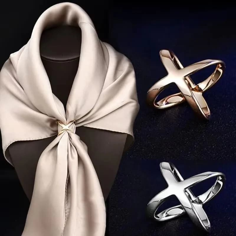Scarf with multifunctional silk buckle Clothing Corner knotted buttons Fashionable T-shirt Shirt hem High quality buckle