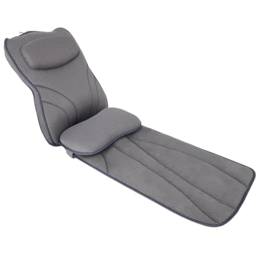 Cuscino da Bagno Extra Lungo e Spesso per Vasca con Supporto Lombare - Lussuoso Cuscino 4D Air Mesh per Vasca in Grigio con Supporto per Testa e Spalle