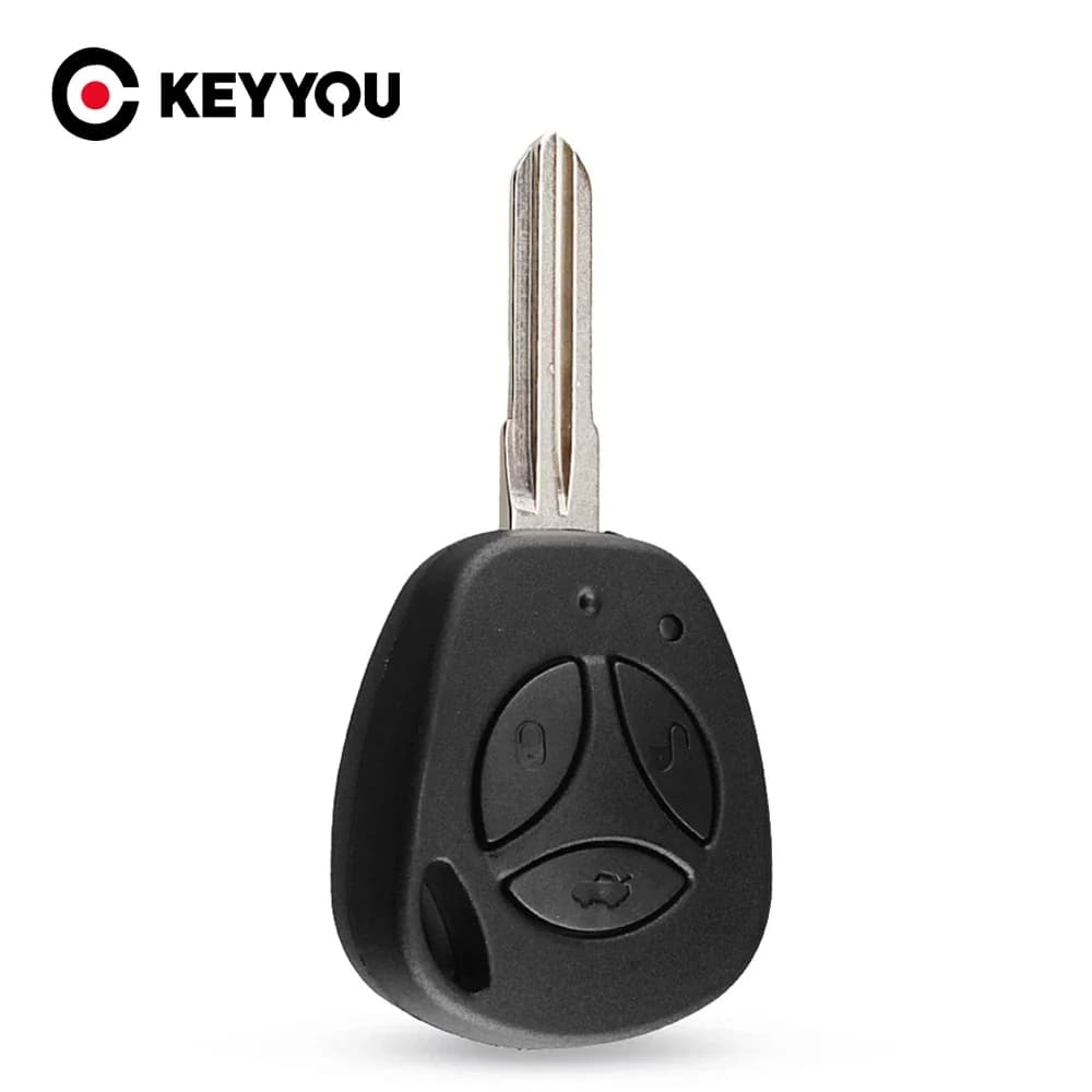 KEYYOU chiave per Auto per Lada Vesta Granta Priora Kalina 3 pulsanti Uncut Auto Blank Remote Key Case Cover Fob sostituzione Car Shell