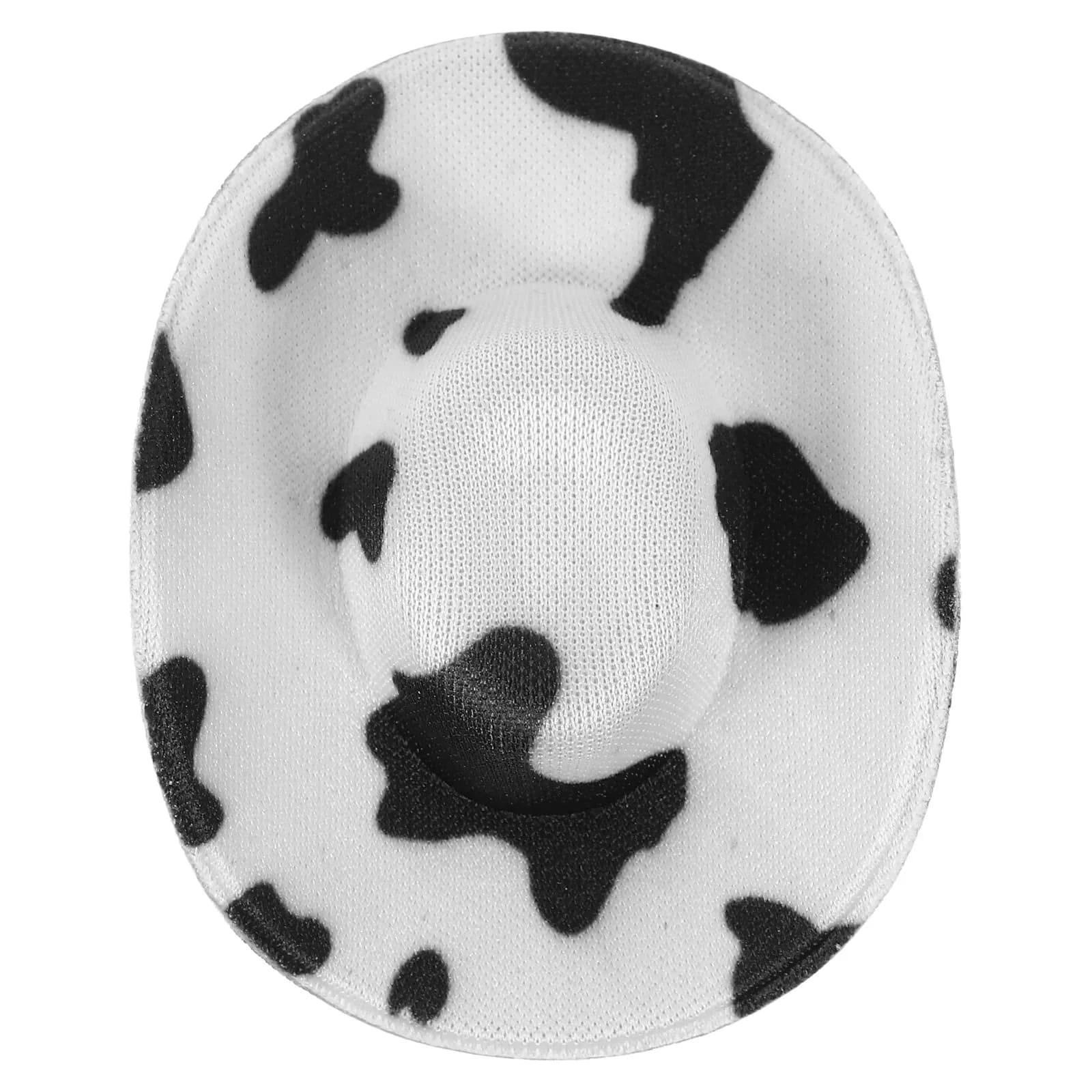 Mini Cappello da Cowboy Stile Stampa Mucca Perfetto per Casa delle Bambole, Esposizione in Miniatura, Decorazione Fai da Te, Piccolo Accessorio Moda Western