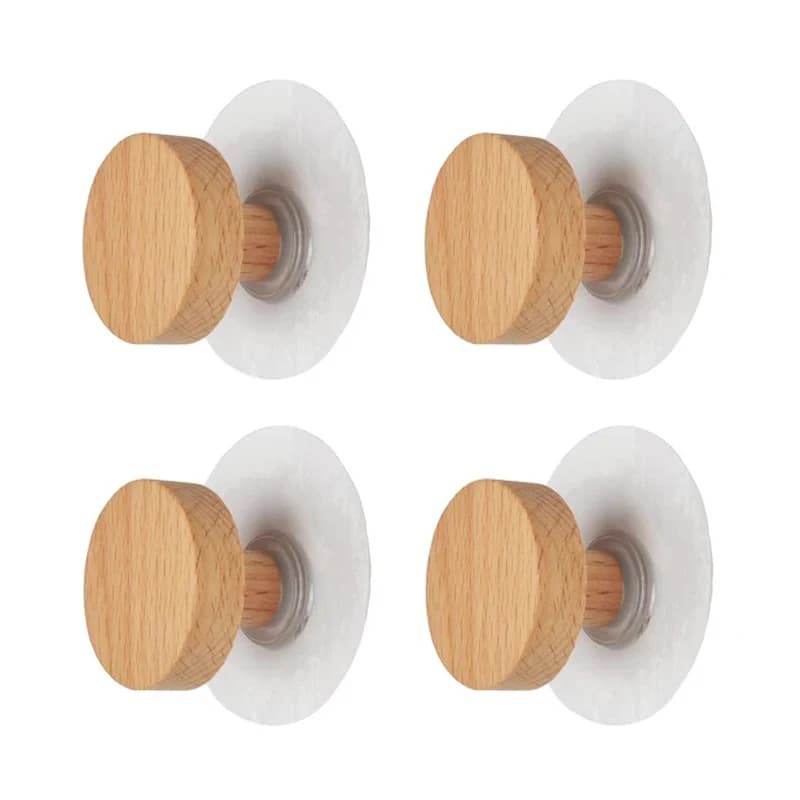 Wooden Hook Geometric Shape Wooden Wall Hook Wooden Clothes Hanger for hanging clothes, hats, scarves and towels in the bedroom