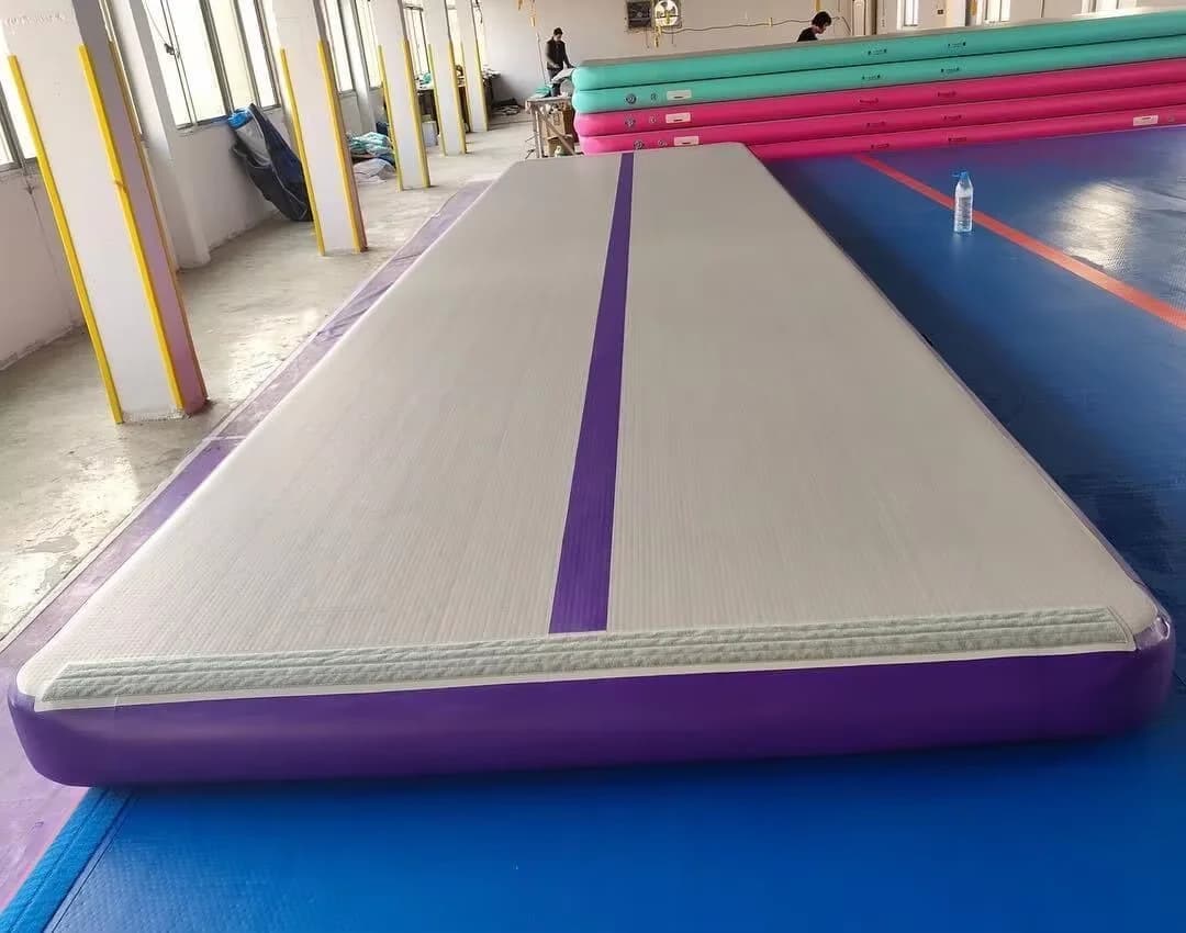 4mx2mx20cm Trampolino Gonfiabile Air Track Yoga Zerbino Ginnastica Airtrack Tumbling Zerbino Esercizio Attrezzature Per Il Fitness Accessori Per Il Palestra