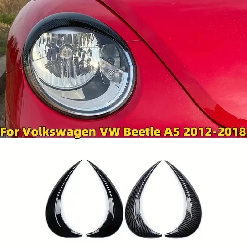 Auto Faro Sopracciglia Copertura Per Volkswagen Per Beetle 2012-2018 Faro Palpebra Copertura Trim