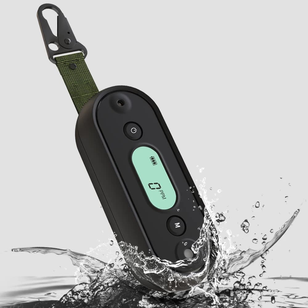 Mini rilevatore portatile di monossido di carbonio con funzione di allarme CO 0-1000 ppm con display LCD trasparente per viaggi in camper in cucina domestica