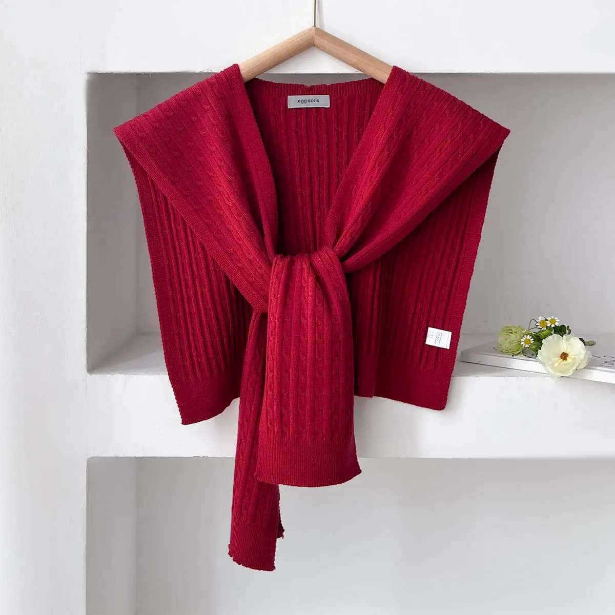 NEW Korean autumn knitted shawls women's blouse shoulders collar faux cloak student scarf Solid color neck guard scarf for women